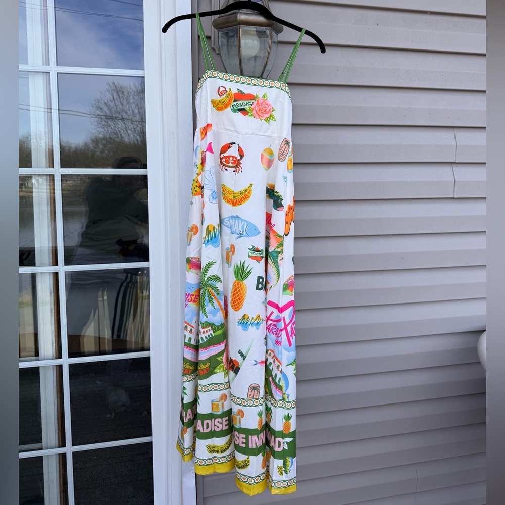 Tropical Print Maxi Dress - Picture 4 of 7